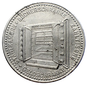 Tresor Safe Geldschrank Bode Panzer Medaille