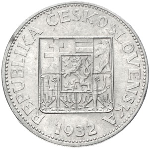 Tschechoslowakei 10 Kronen 1930 Frau pflanzt Lindenbaum