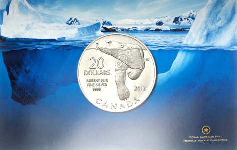Kanada 20 Dollars Eisbär 2012