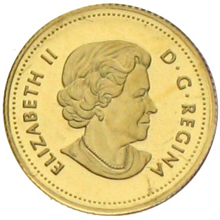 canada 25 cent gold predator vs. prey Polarfuchs