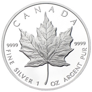 Kanada Maple Leaf Silberunze