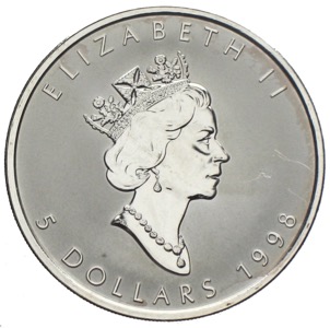 Maple Leaf Privy Mark Jahr des Tigers 1998 Kanada