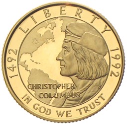 USA 5 Dollars Gold 1992 Christopher Columbus