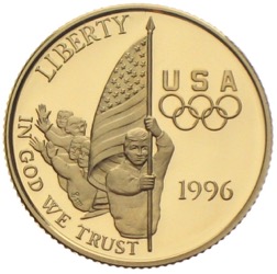 USA 5 Dollars Gold Olympics 1996