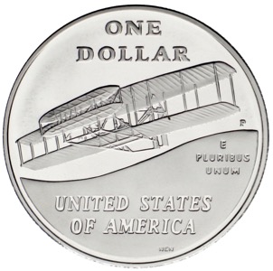 Orville Wilbur Wright 2003 Silber Dollar
