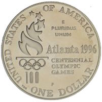 1996 Paralympics Wheelchair Silver Dollar Rollstuhlrennen