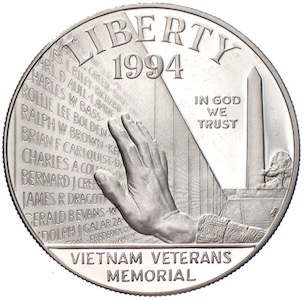 USA Silberdollar Vietnam Veterans