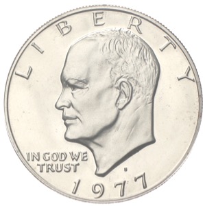 USA Eisenhower Moon Dollar 1977