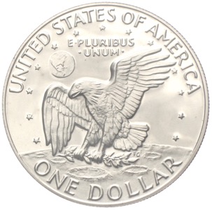 USA Eisenhower Moon Dollar 1977 Apollo