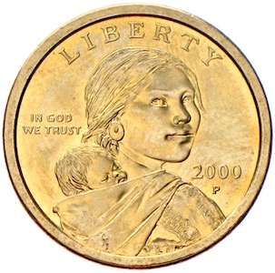 Sacagawea Dollar USA 2000 P  1$