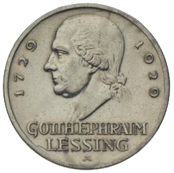 3 Reichsmark Gotthold Ephraim Lessing