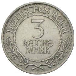 3 Reichsmark Lübeck 1926