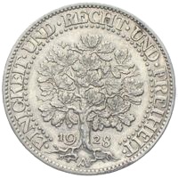5 Reichsmark Eichbaum Silbermünzen der Weimarer Republik