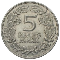 5 Reichsmark Jahrtausendfeier der Rheinlande 1925