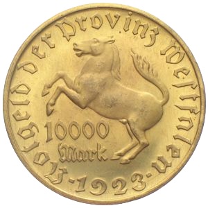 Notgeld Westfalen 10000 Mark