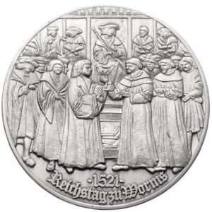 Worms Silbermedaille Reichstag 1521