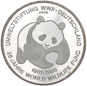 WWF Panda Medaille 1986