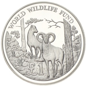 Zypern 1 Pfund Mufflon WWF 1986